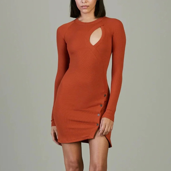Alix NYC Pratt Mini Dress in Amber - Picture 1 of 7
